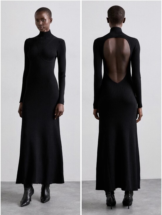 STAUD Dresses & Skirts - Staud Obsidian Knit Maxi Dress Black XL NWT New